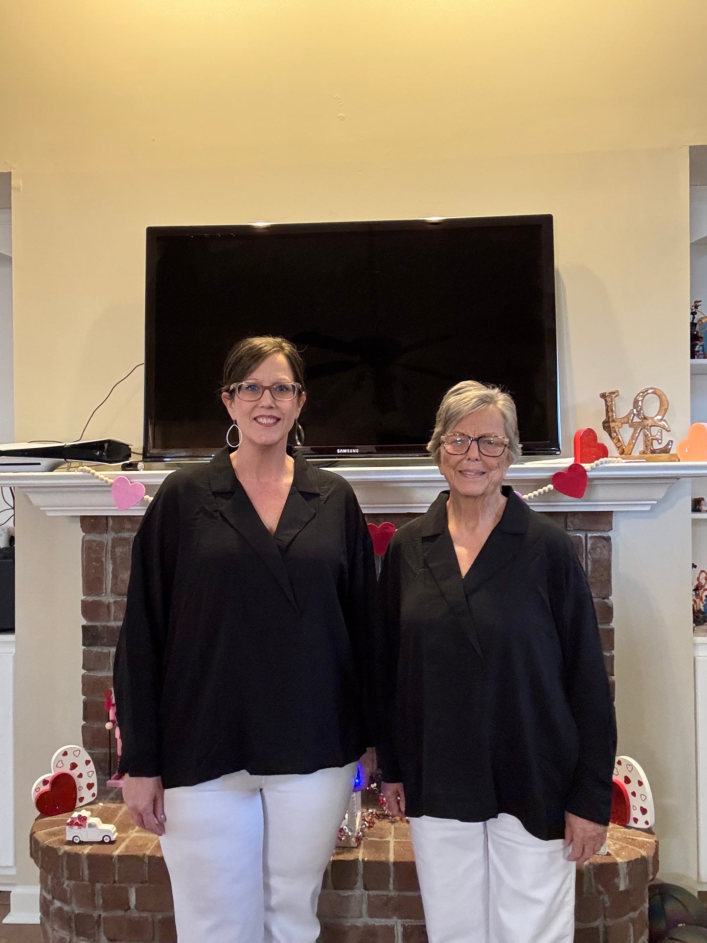 Umgee Black Oversized Blouse