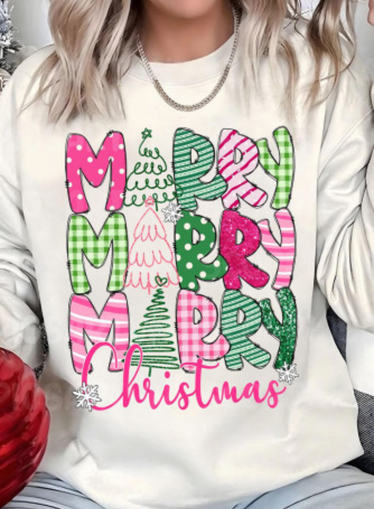 Christmas—Merry, Merry, Merry Christmas Sweatshirt