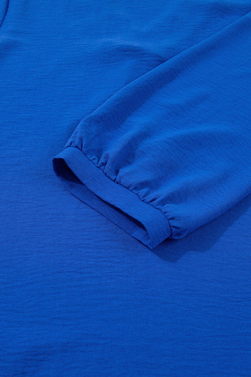 Royal Blue Dress w/ V-Neck Detail