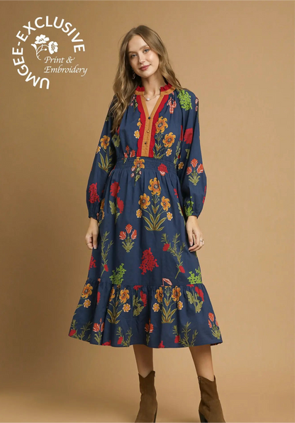 Intro to Fall Dress, Dark Teal