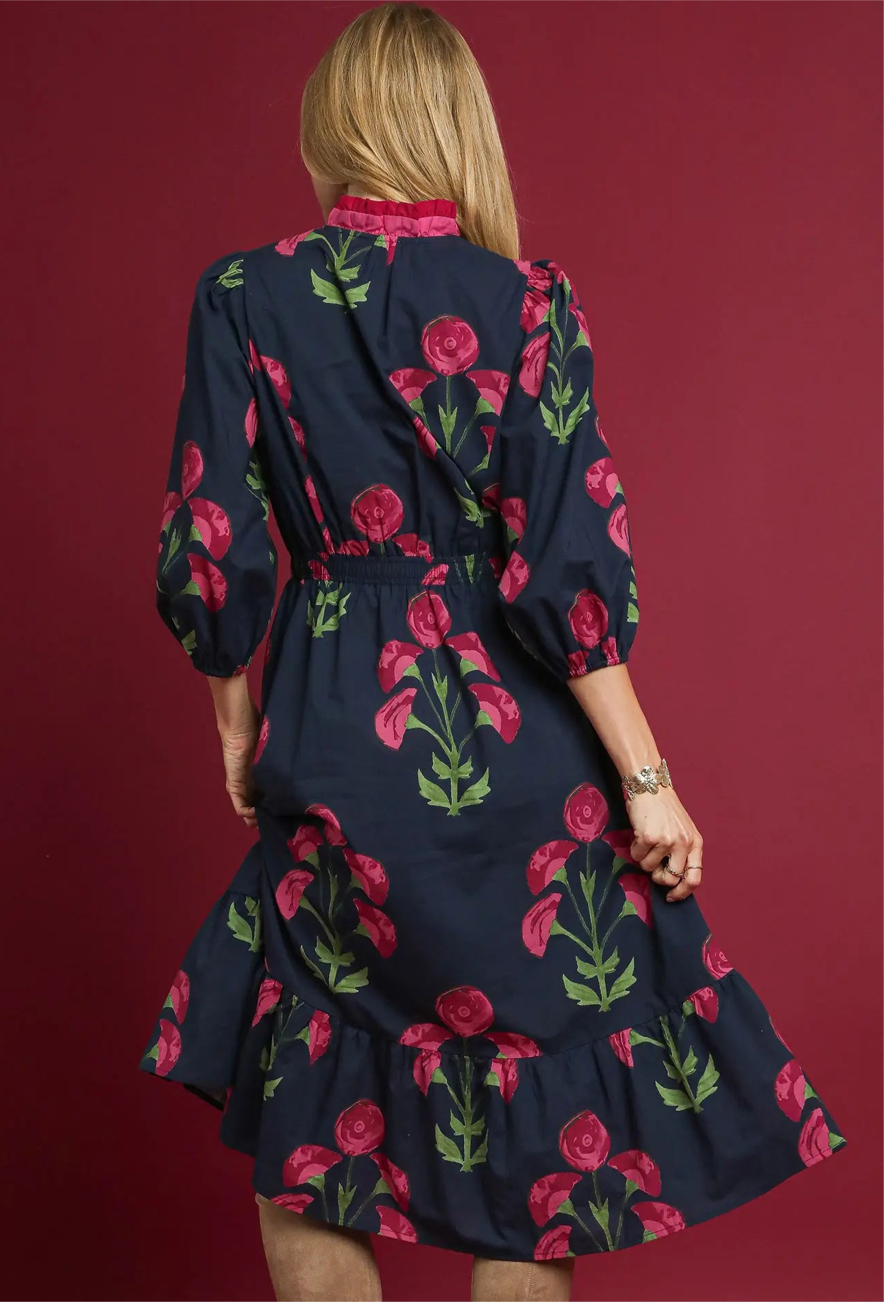 A Little Bit of Fall Dress, Navy