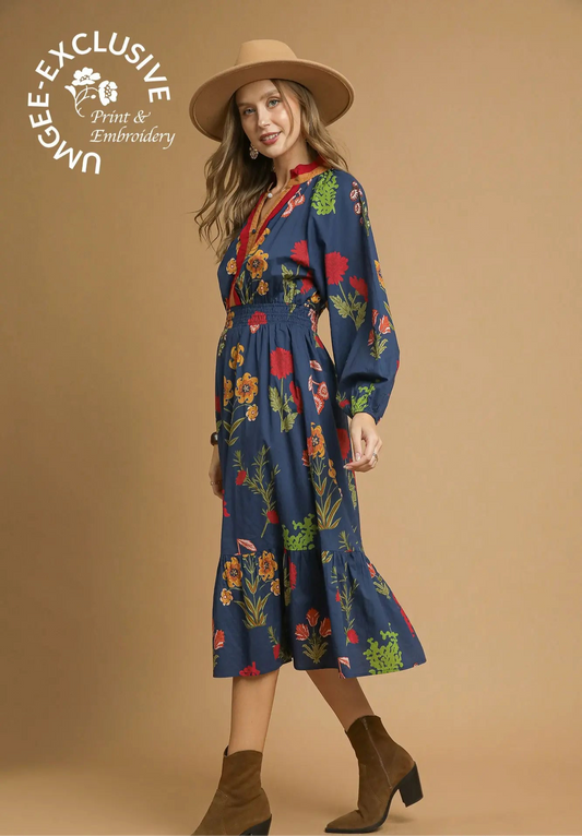 Intro to Fall Dress, Dark Teal