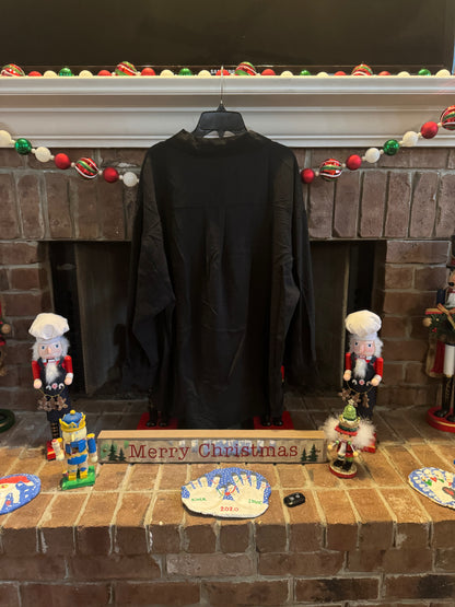 Umgee Black Oversized Blouse